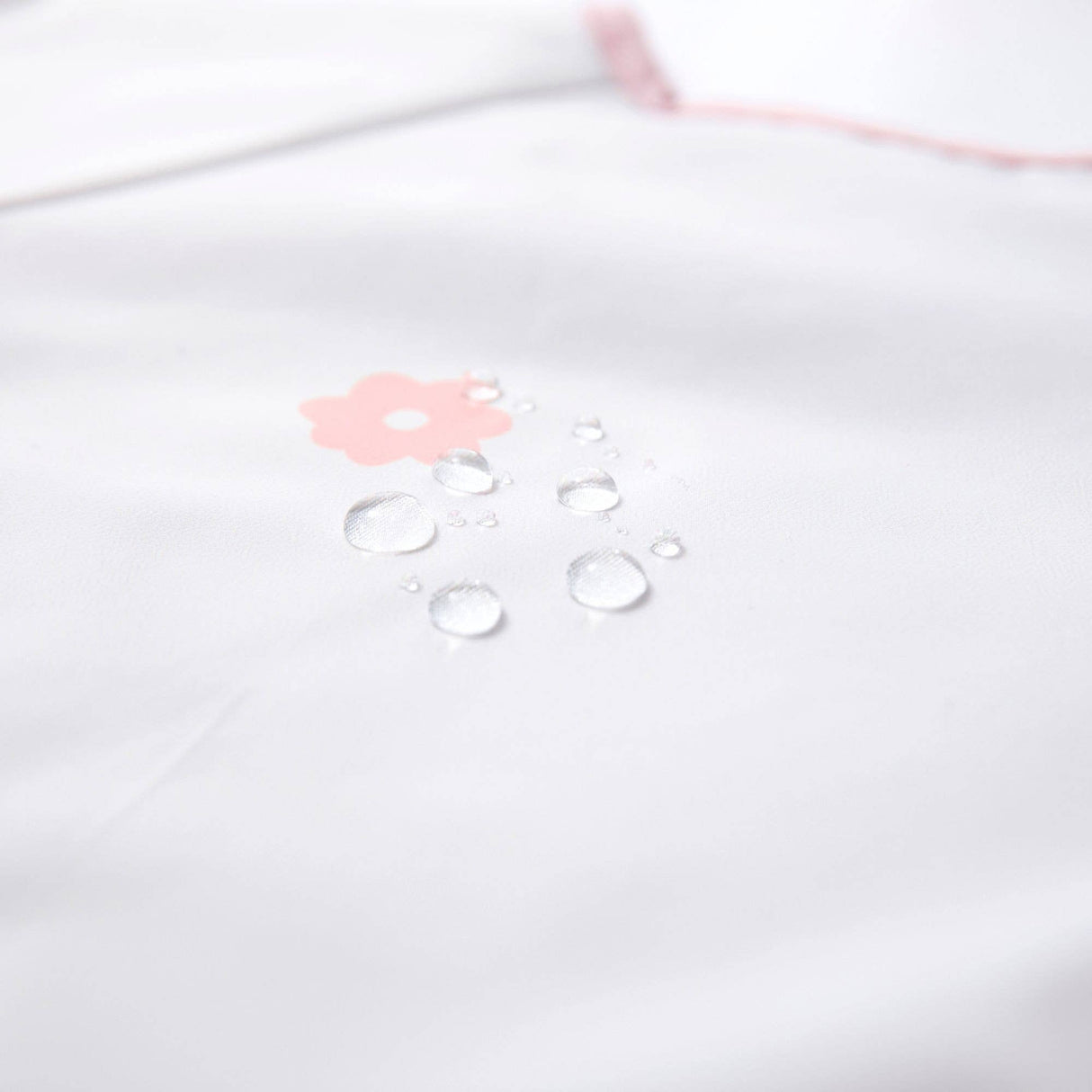 Smock Bib for Baby & Toddler Short Sleeve (Pink Flowers)