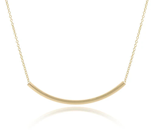 16" necklace gold - bliss bar gold