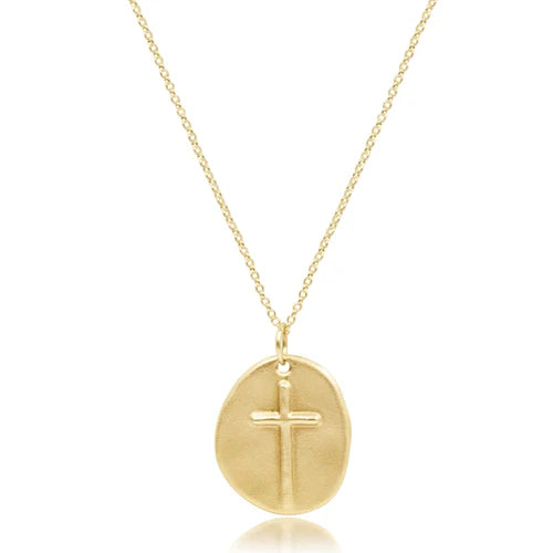 16” necklace gold- inspire gold charm