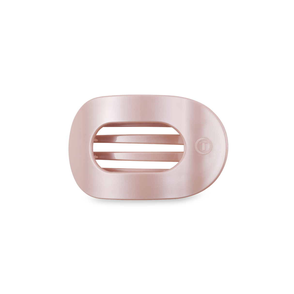 Round Flat Hair Clip | Small | Pearly Pink