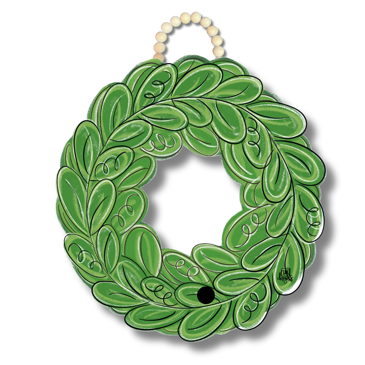 DK Wreath Door Hanger w / Room for a Mini