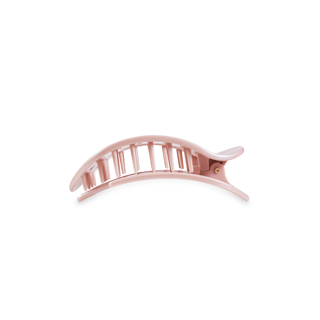 Round Flat Hair Clip | Small | Pearly Pink