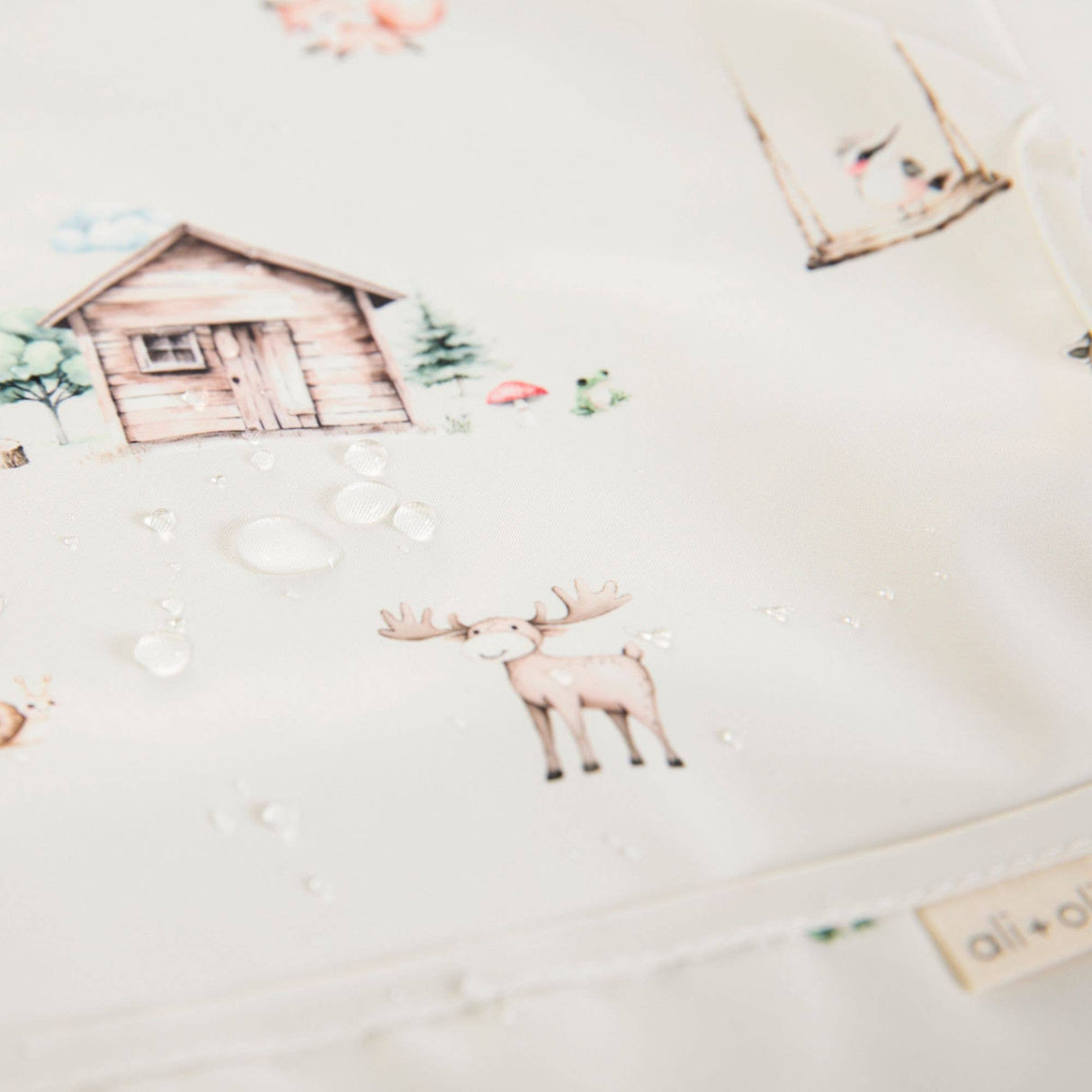 Smock Bib for Baby & Toddler Short Sleeve (Woodlands)