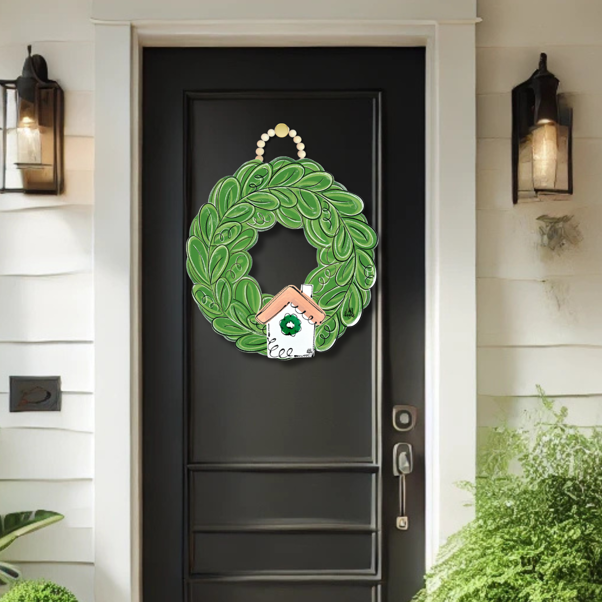 DK Wreath Door Hanger w / Room for a Mini