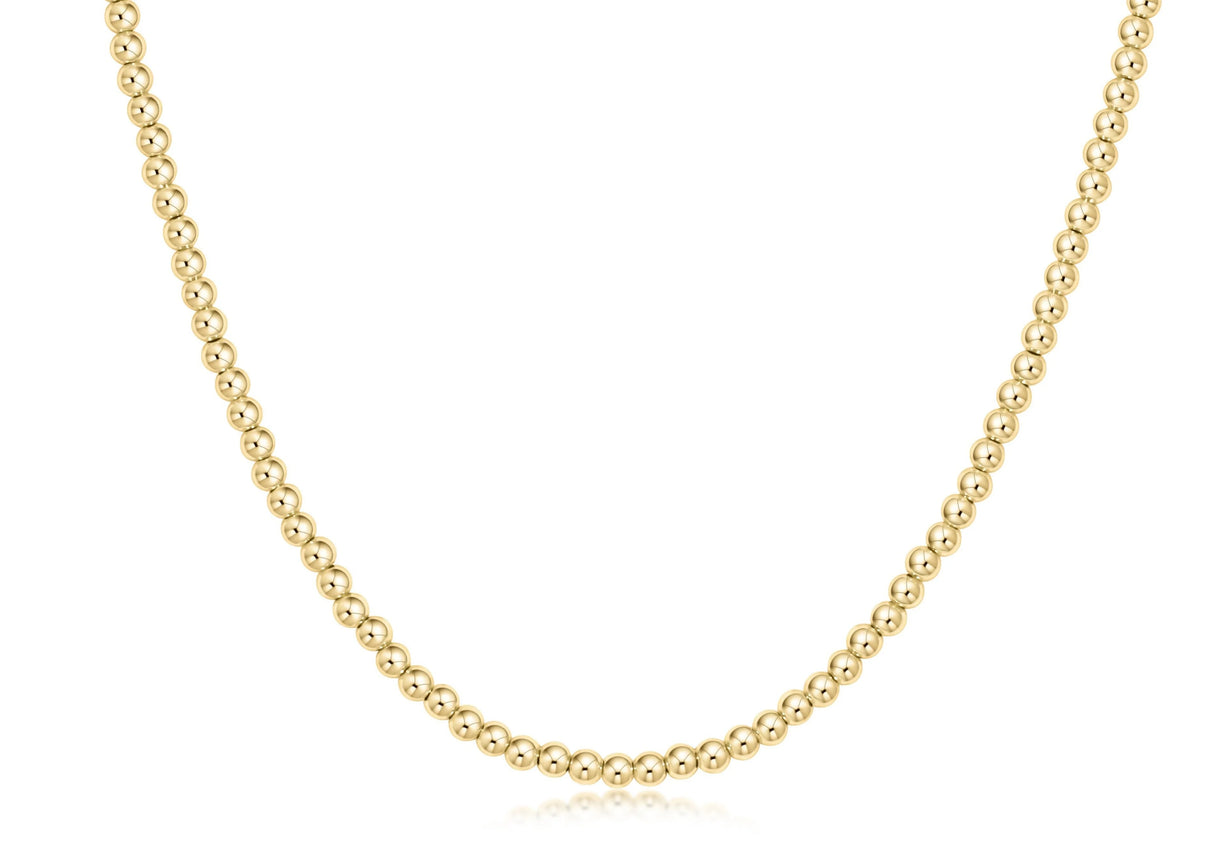15” choker classic gold 3mm bead