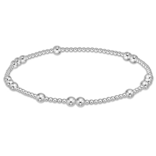 Hope unwritten 4mm bead bracelet - sterling