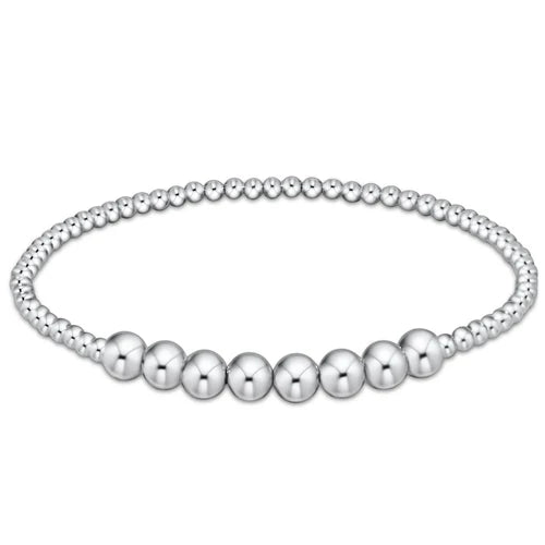 Classic sterling beaded bliss 2.5mm bead bracelet - 5mm sterling