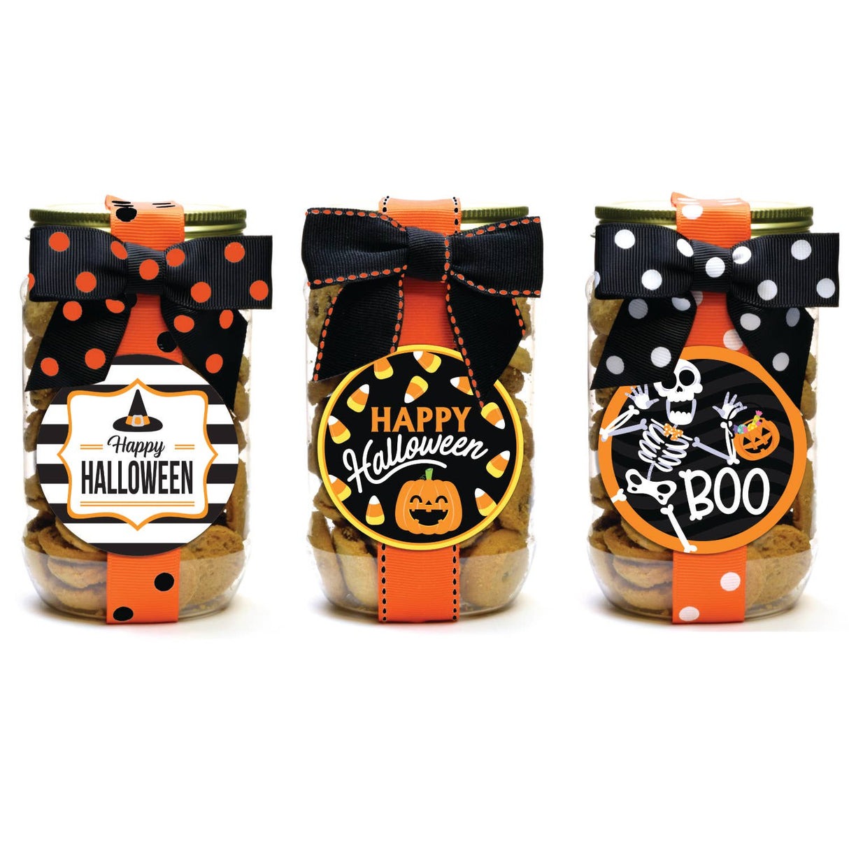Cookies - Halloween Asst 1 - Pint Jars