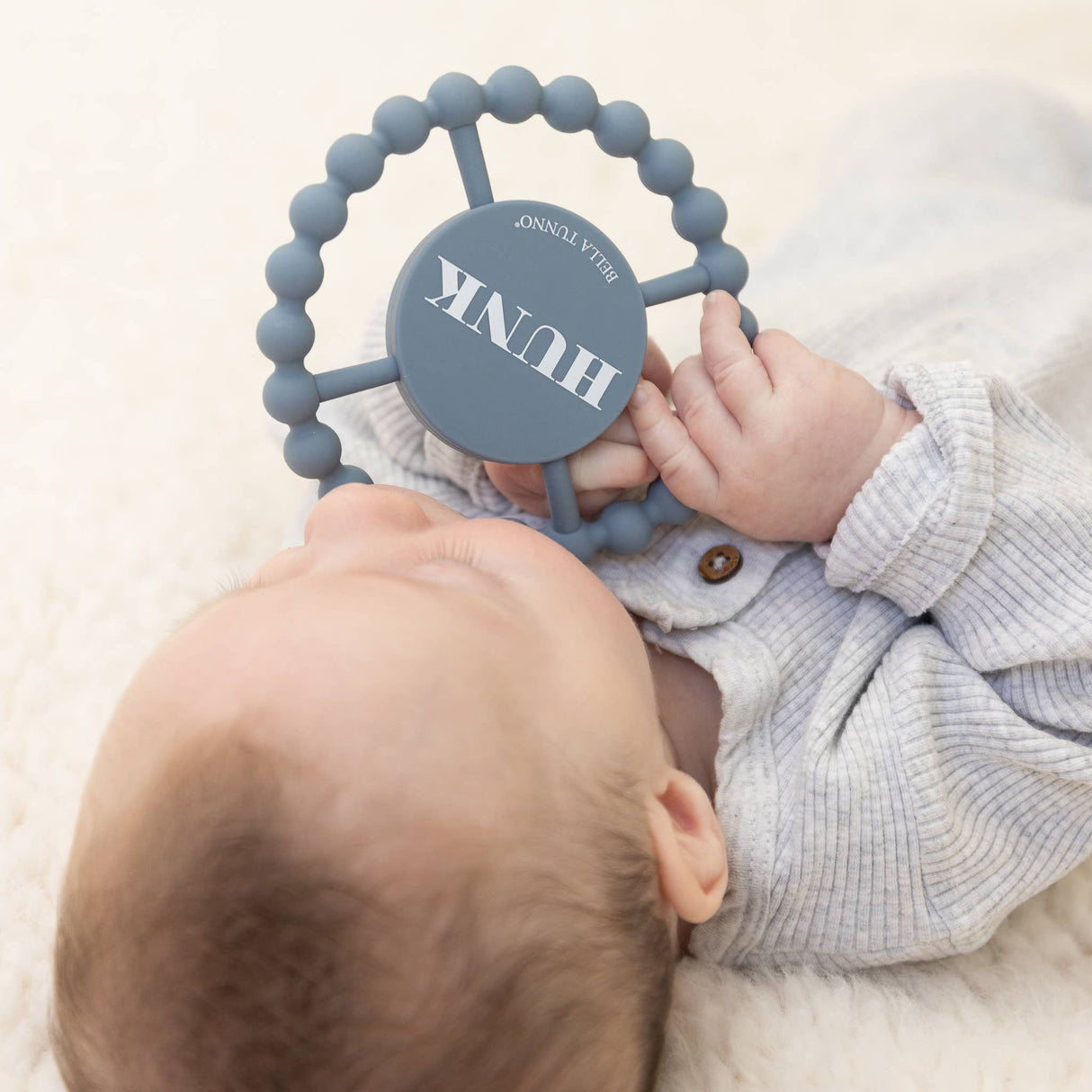 Hunk Blue Happy Teether