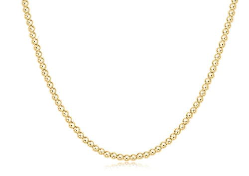 Choker classic gold 3mm bead