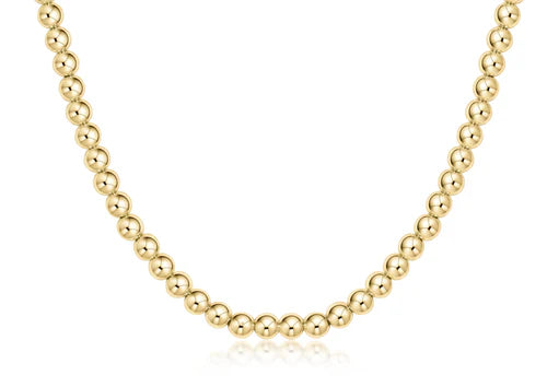 Choker classic gold 5mm bead