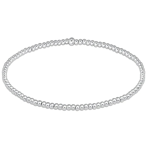 Classic sterling 2mm bead bracelet