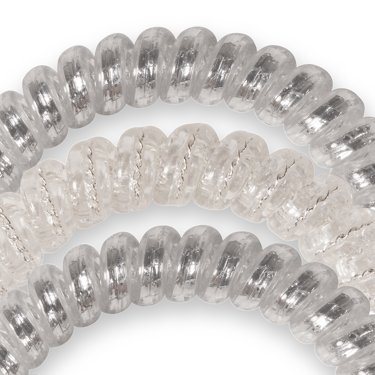 Spiral Hair Coils | Small | Silver Slay Hair Ties