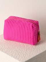 Shiraleah Ezra Quilted Nylon Large Boxy Cosmetic Pouch