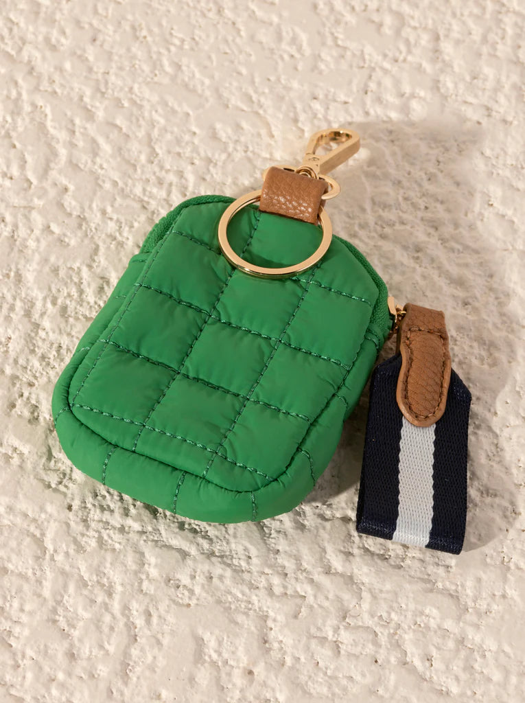 Shiraleah Ezea Quilted Nylon Clip-On Pouch