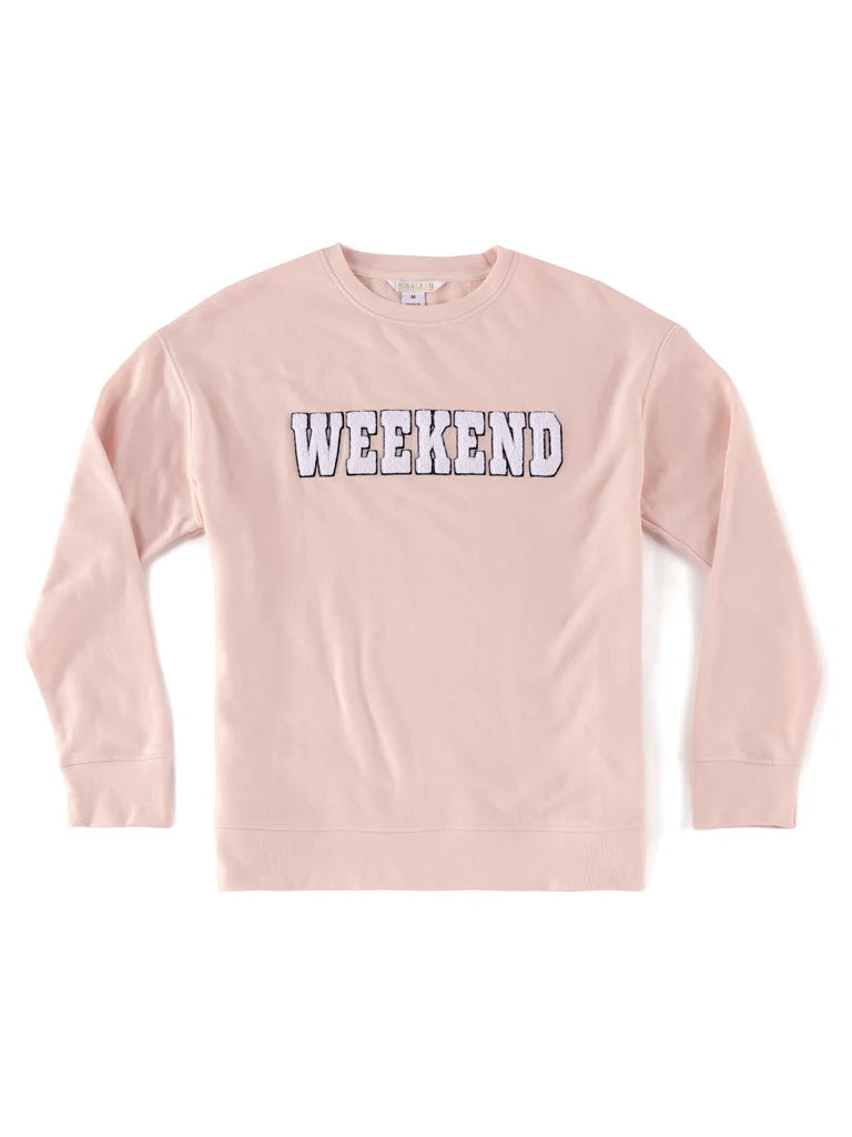 Shiraleah "Weekend" Sweatshirt, Blush