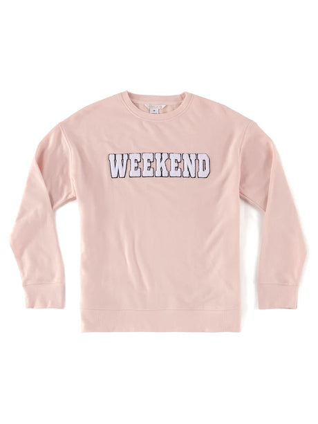 Shiraleah "Weekend" Sweatshirt, Blush