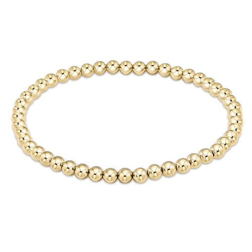 Classic Gold 5mm Bead Bracelet (EXTENDS)