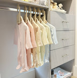 Baby Footie 2-Way Zipper – Bamboo Lounge Wear Blue