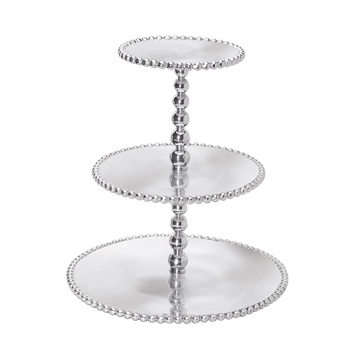 Pearled 3-Tiered Cupcake Server