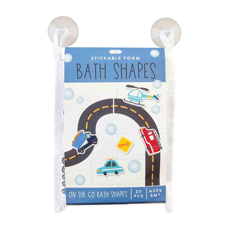 Transportation Bath Stickable Shape Set