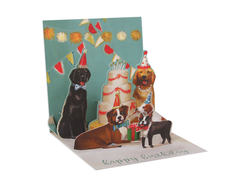 Dogs and Cake- Pop-Up Card