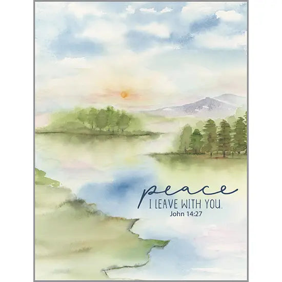 With Scripture Sympathy Card - River Peace