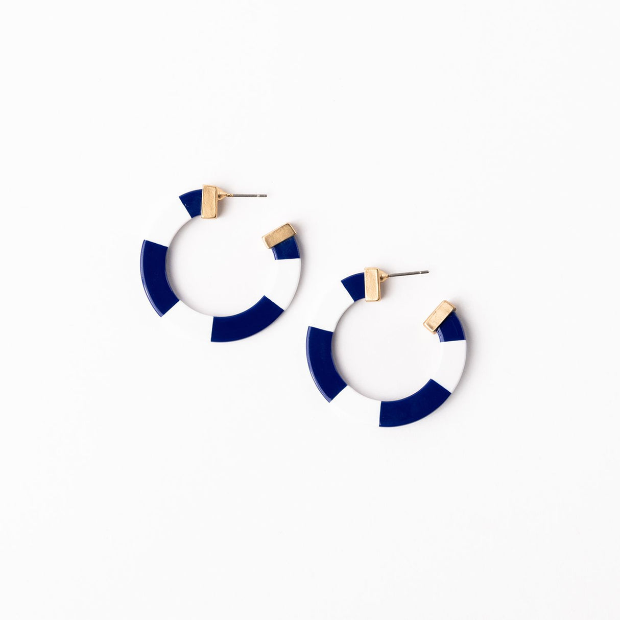 Melody Earrings | Blue & White