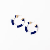 Melody Earrings | Blue & White