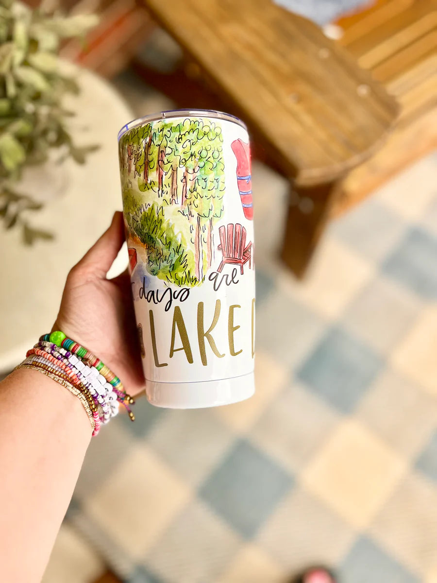 20 oz Lake Life Tumbler