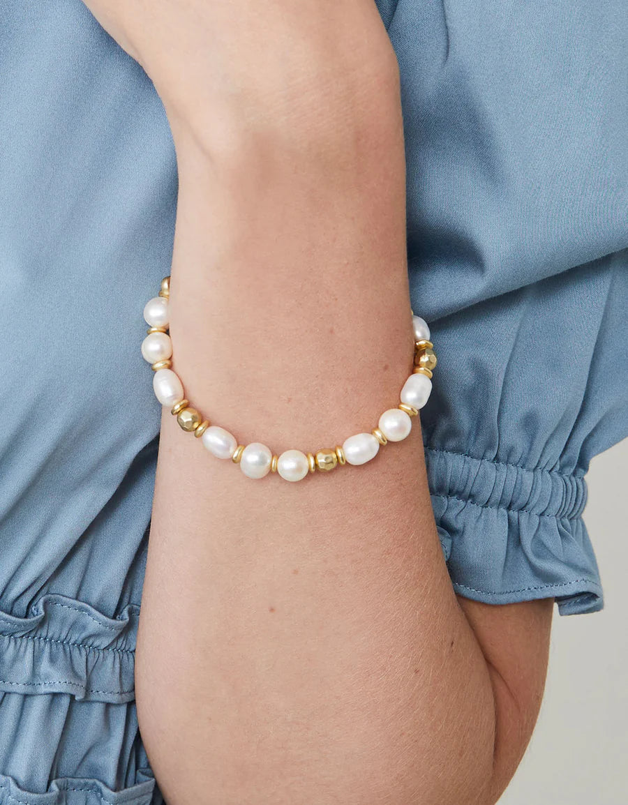 Pearl Stretch Bracelet 8mm