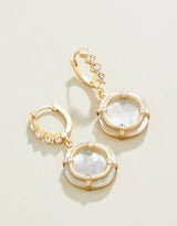 Orla Round Drop Earrings