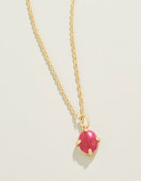 Greta Petite Necklace 17" Pink