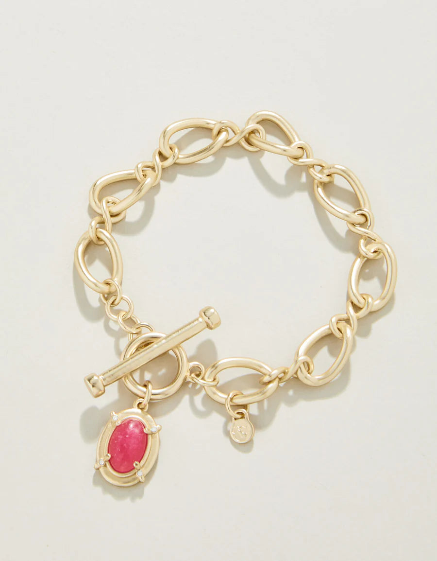 Greta Toggle Bracelet Pink