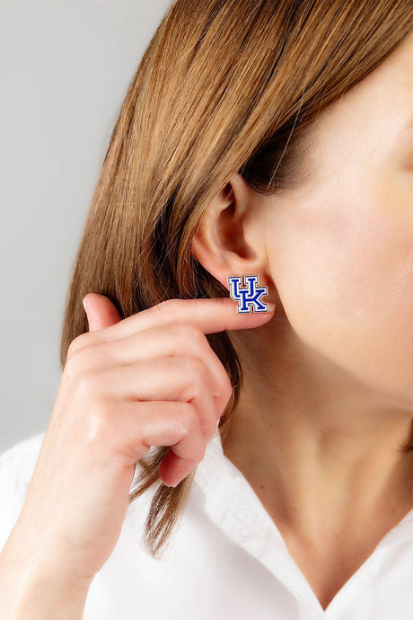 Kentucky Wildcats Enamel Stud Earrings