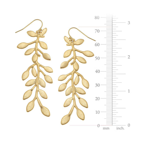 Gold Vine Earrings