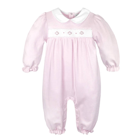 Smocked Flower Knit Longall - 2 Colors!