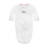 Holiday Embroidered Knit Convertible Bag