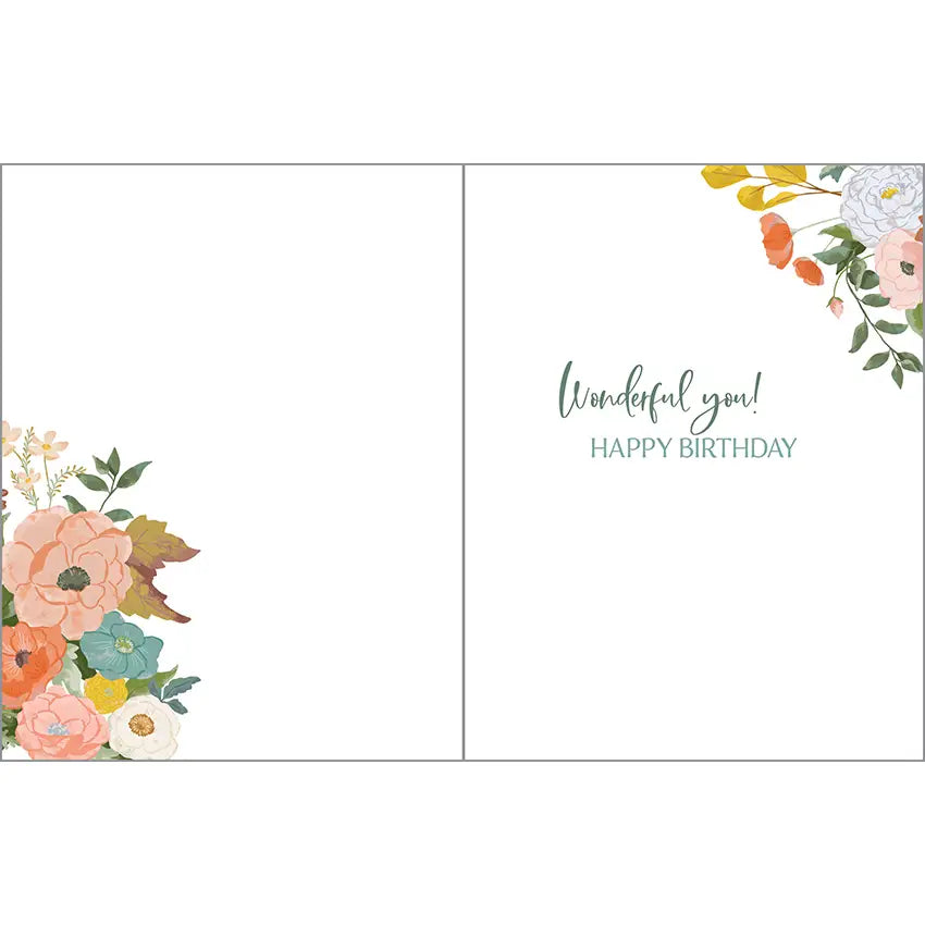 Birthday Card - Boho Floral