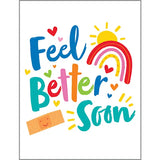 Get Well Greeting Card - Bandaid/Rainbow