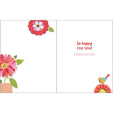 Retirement Greeting Card - Birds and Blooms