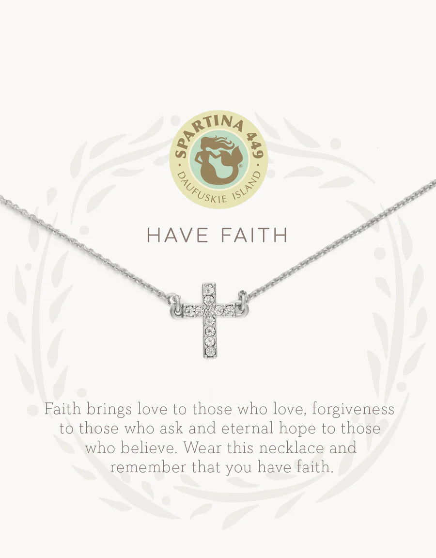 Sea La Vie Necklace Have Faith/Cross