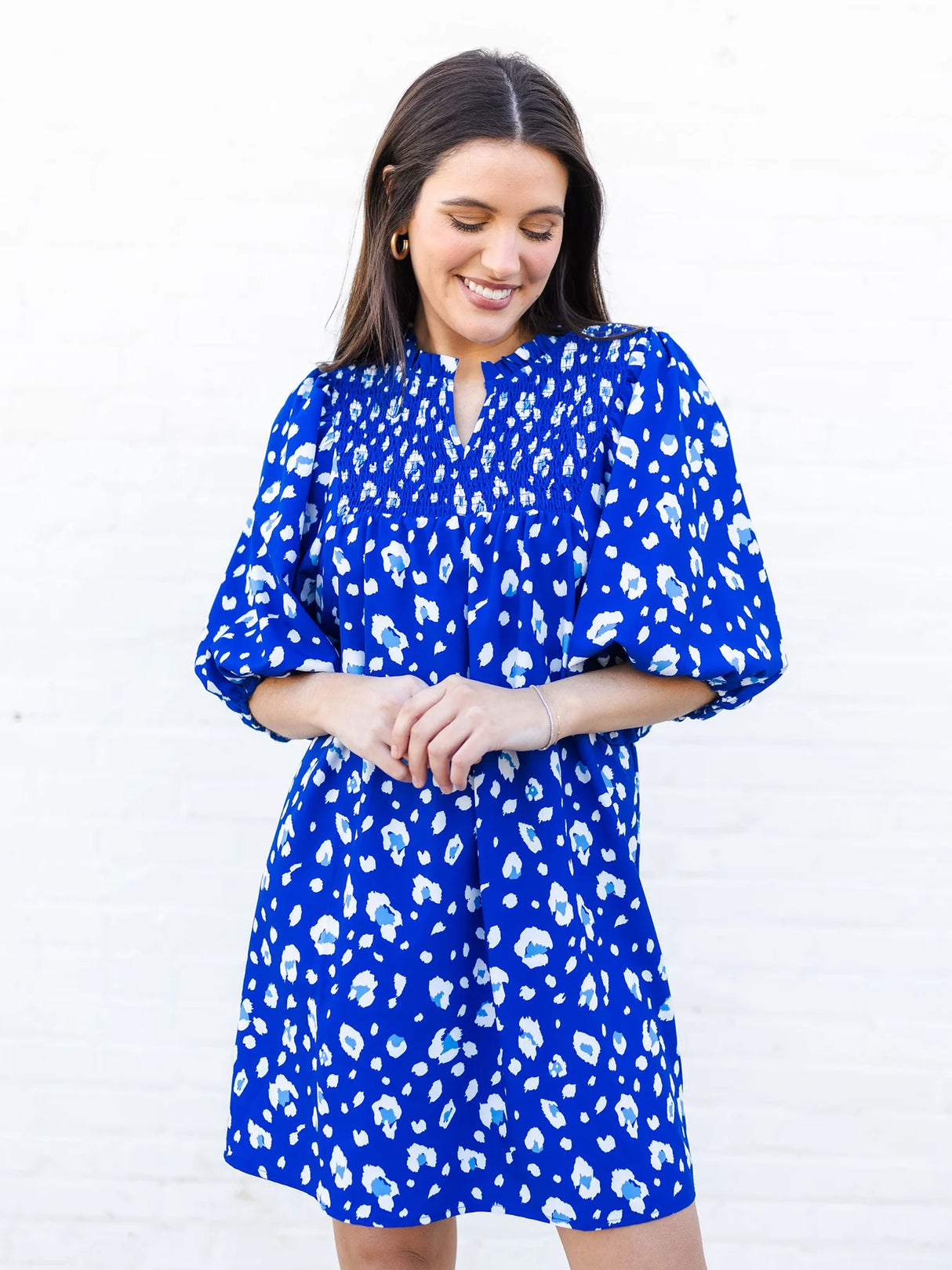 Amelia Dress | Party Animal Blue + White