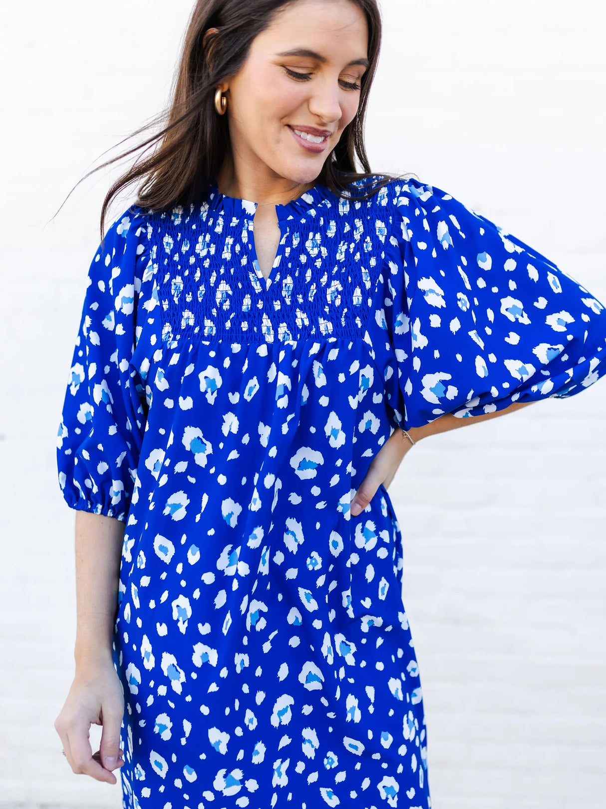 Amelia Dress | Party Animal Blue + White