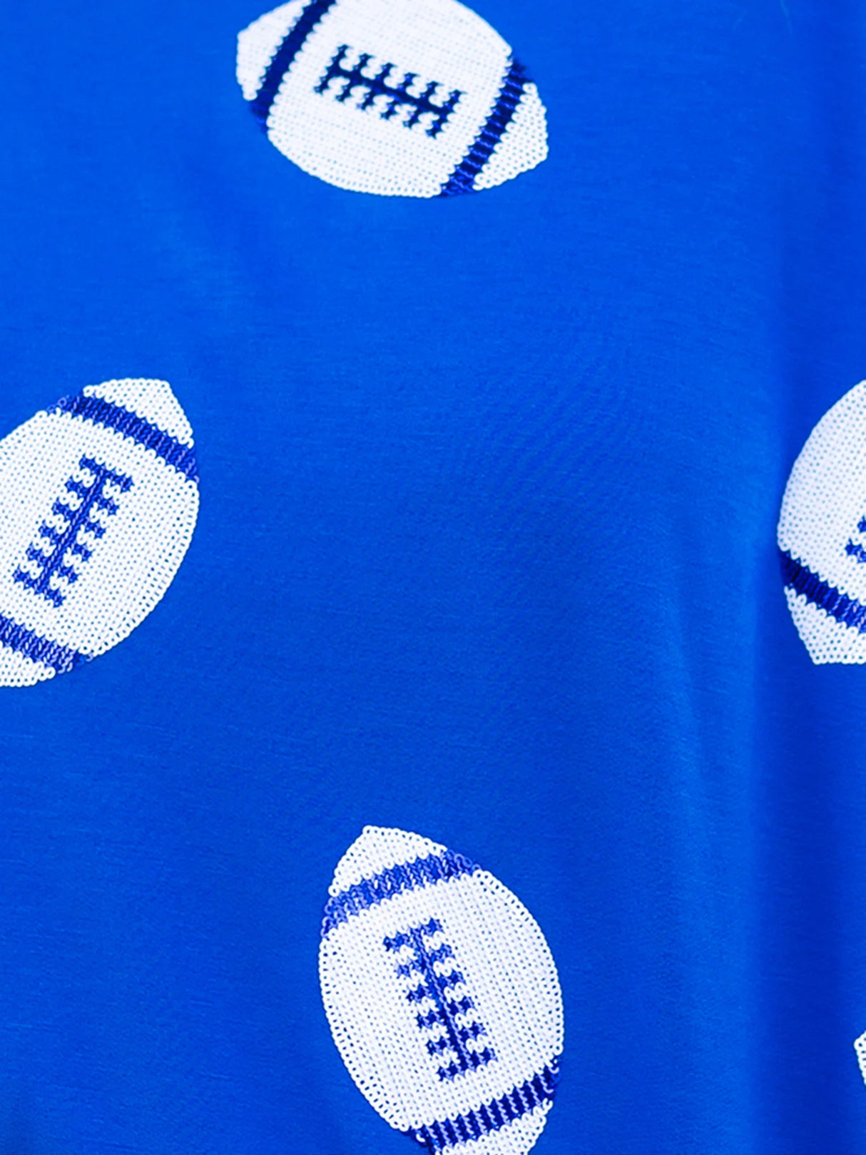 Millie Sweatshirt | Footballs Blue + White