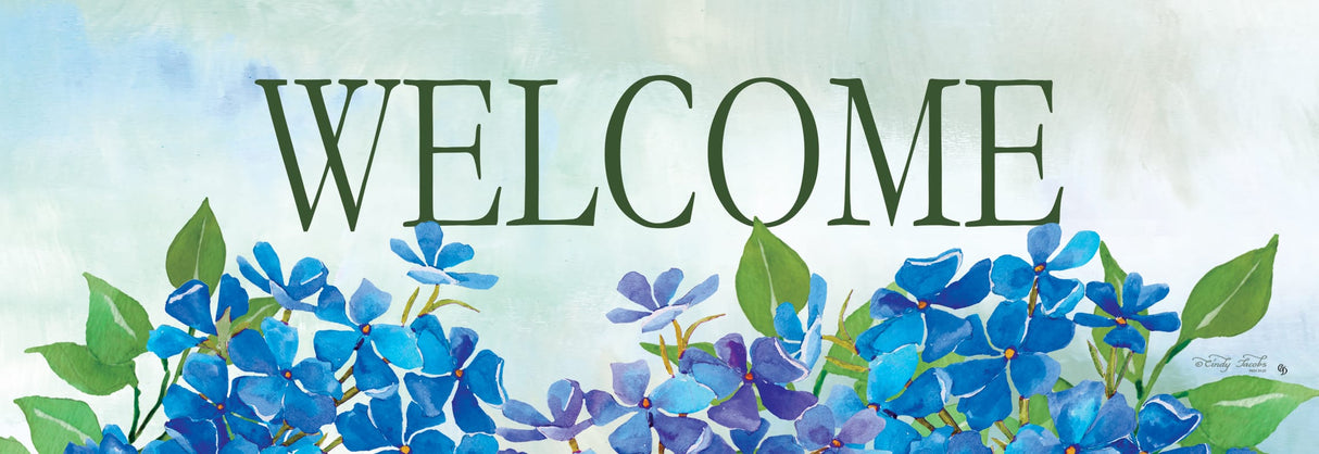 Hydrangeas Welcome-Signature Sign