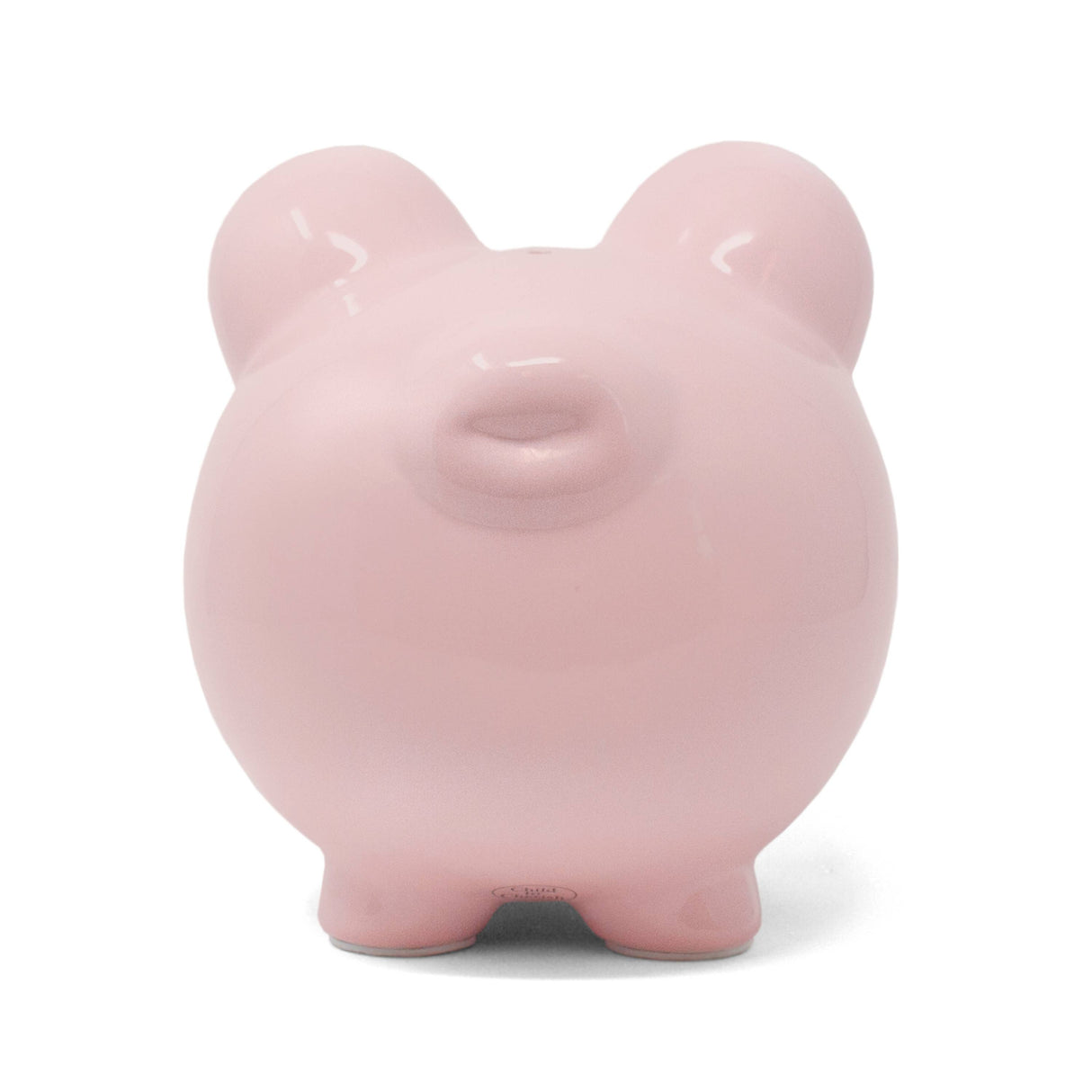 Pink Big Ear Pig- Glazed Ceramic Piggy Bank