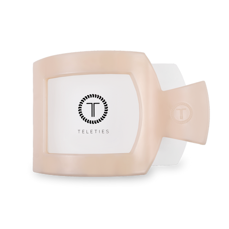 Square Flat Hair Clip | Large | Almond Beige