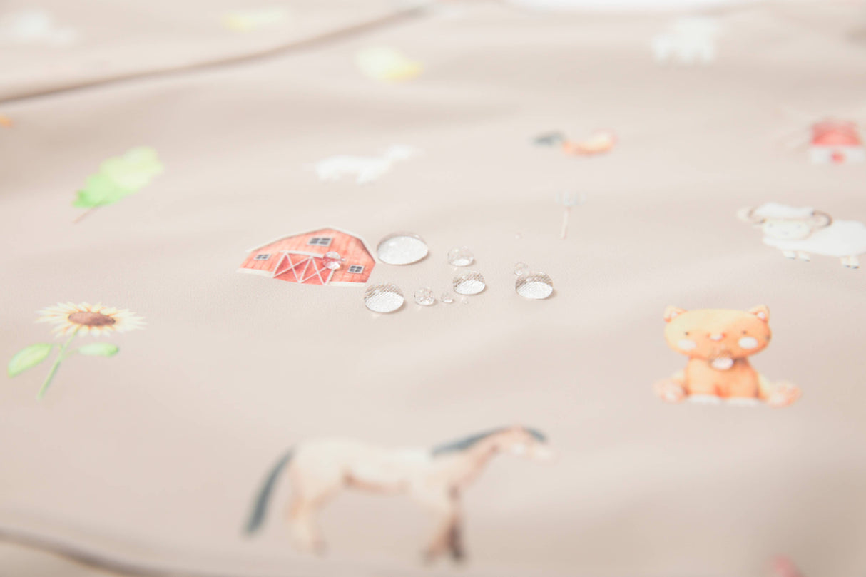 Smock Bib for Baby & Toddler Short Sleeve (Farm)