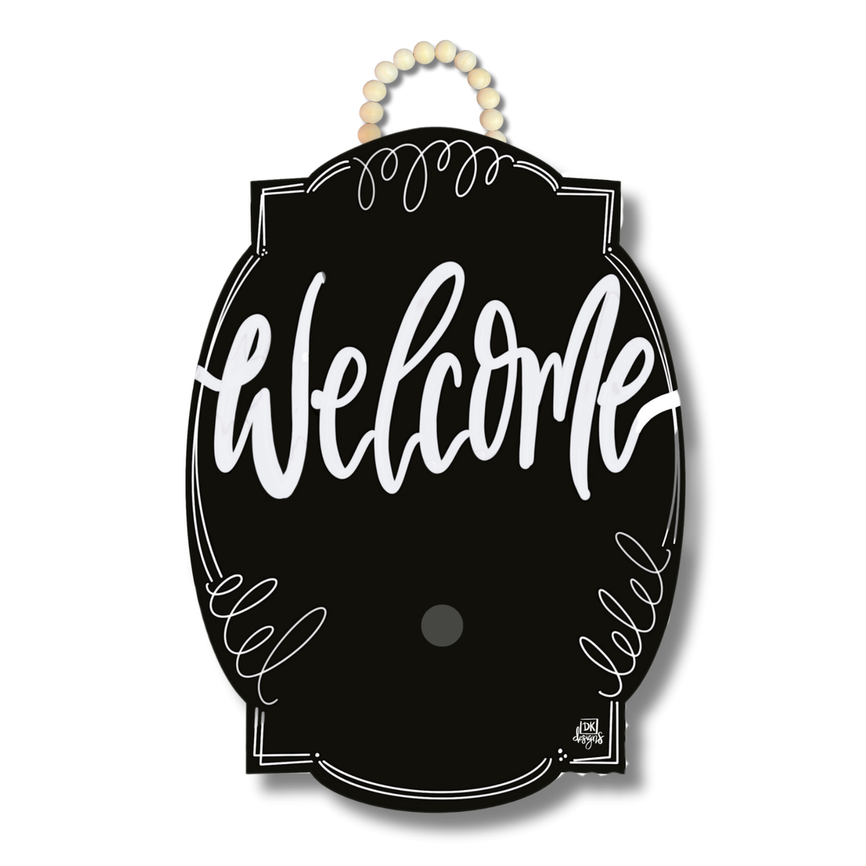 Black Bloom "Welcome" Hanger + Mini